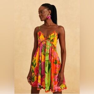 Romance Garden FARM Rio Floral Mini Dress XS